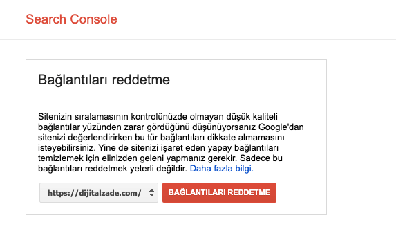 google link reddetme