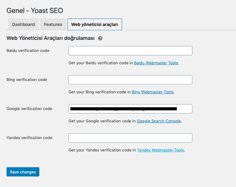 web yöneticisi araçları yoast seo 