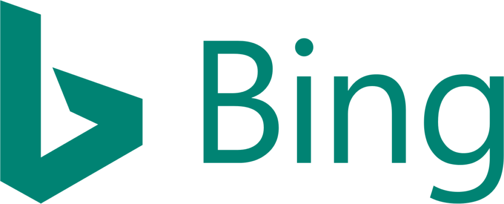 En popüler arama motorları, bing logo