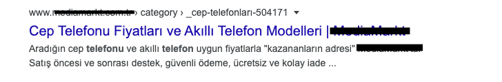 meta description nedir, yanlış kullanım örneği