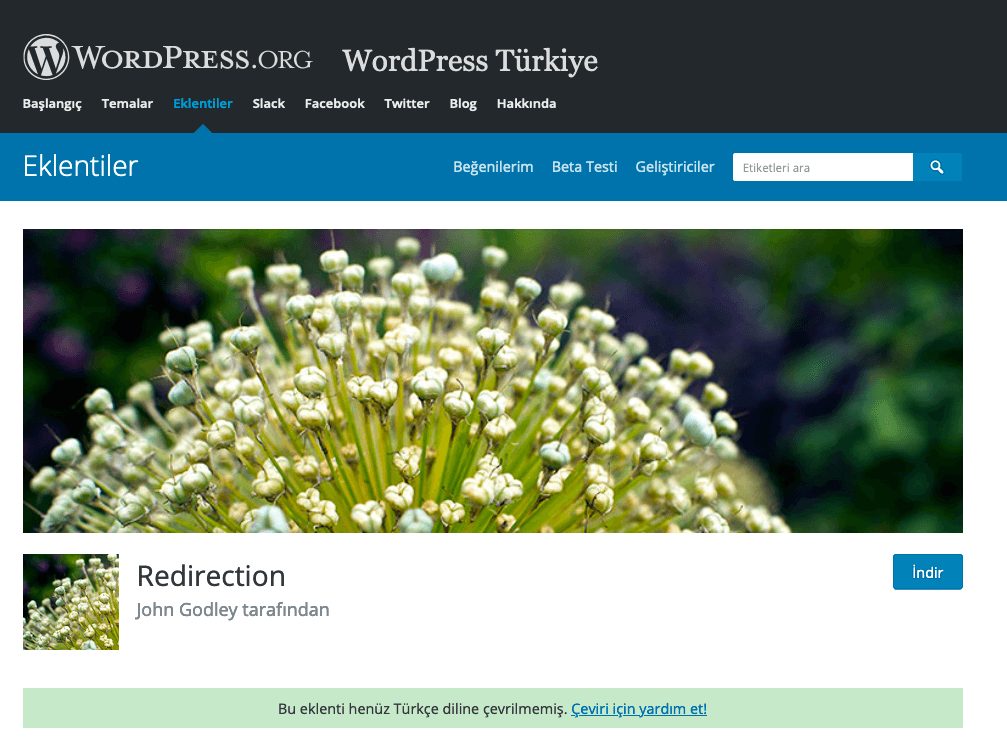 Redirection - wordpress eklentileri