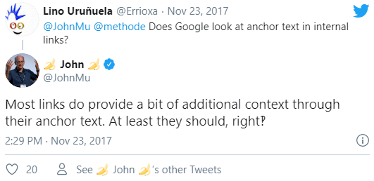 Google, John Mueller tarafından yapılan anchor text açıklaması